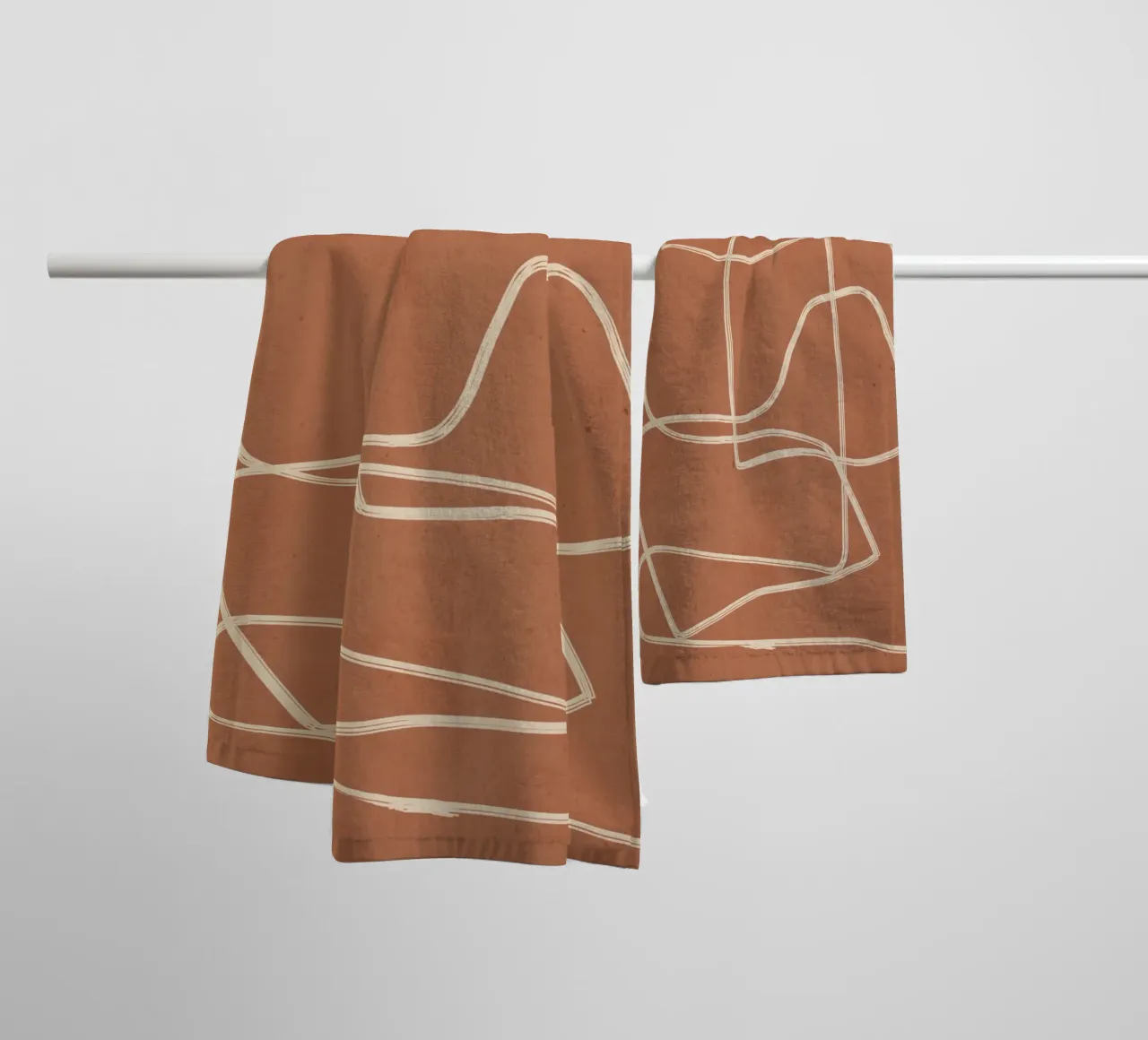 Line art astratta 22 asciugamano da bagno da ThingDesign