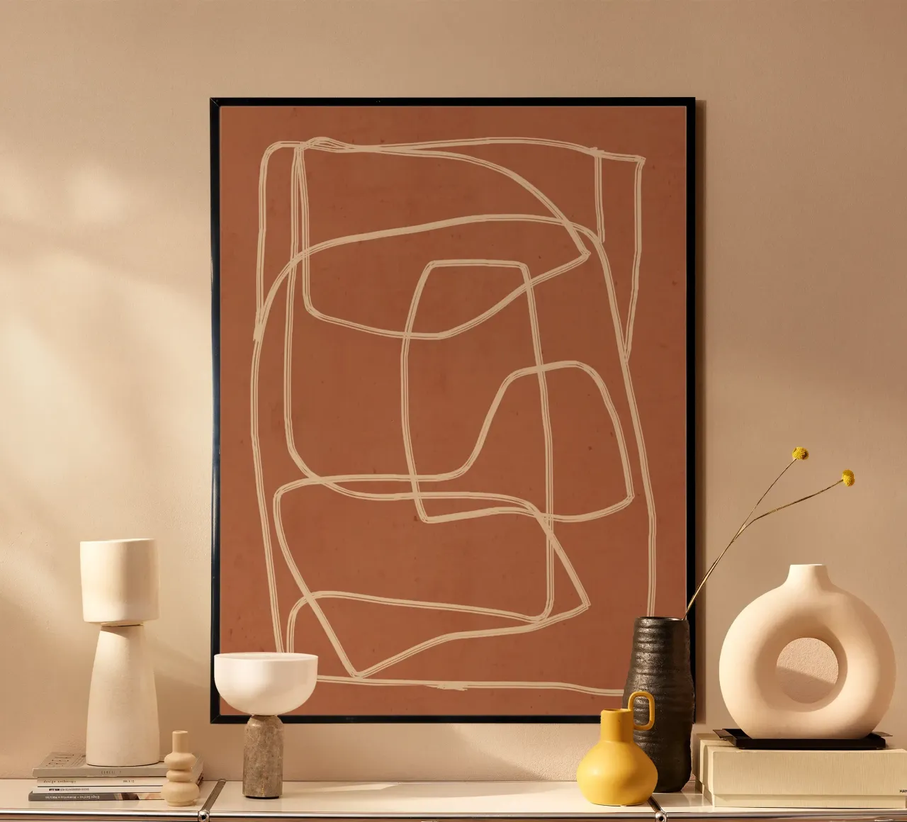 Line art astratta 22 poster da ThingDesign