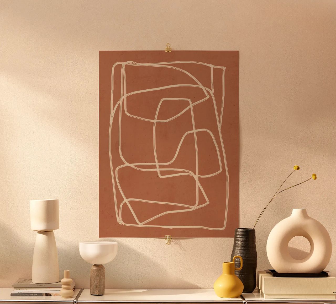 Abstract line art 22 poster by ThingDesign
