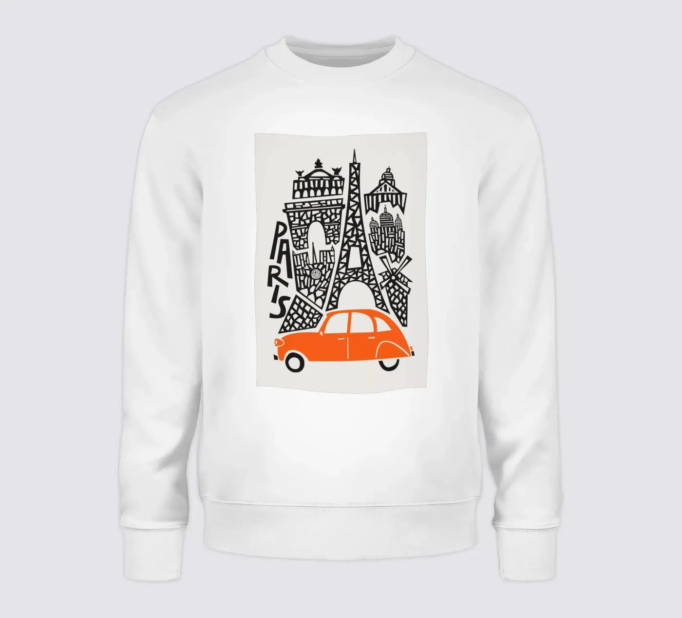 Paesaggio urbano di Parigi felpa da Fox & Velvet