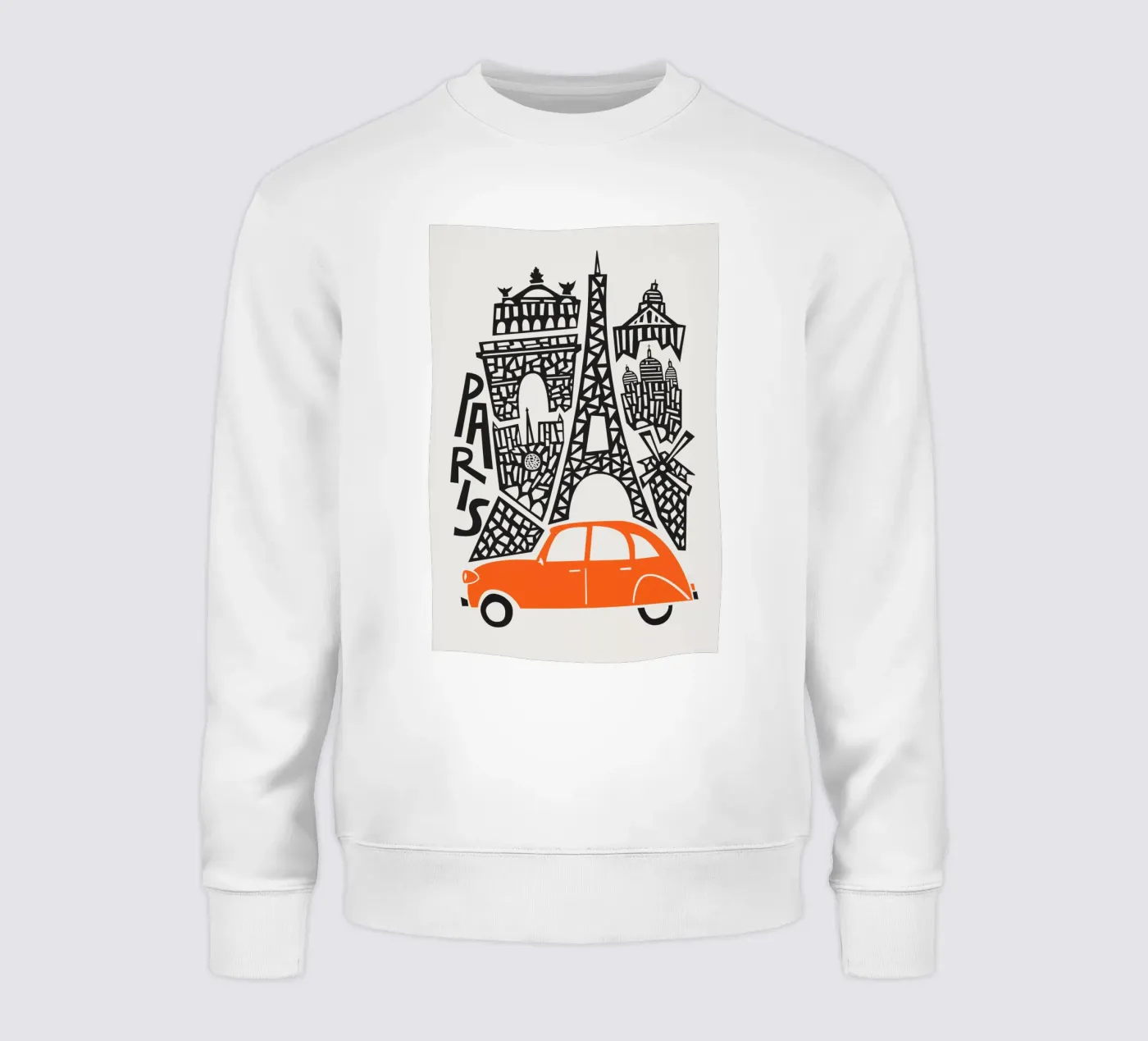 Paysage urbain de Paris sweat de Fox & Velvet