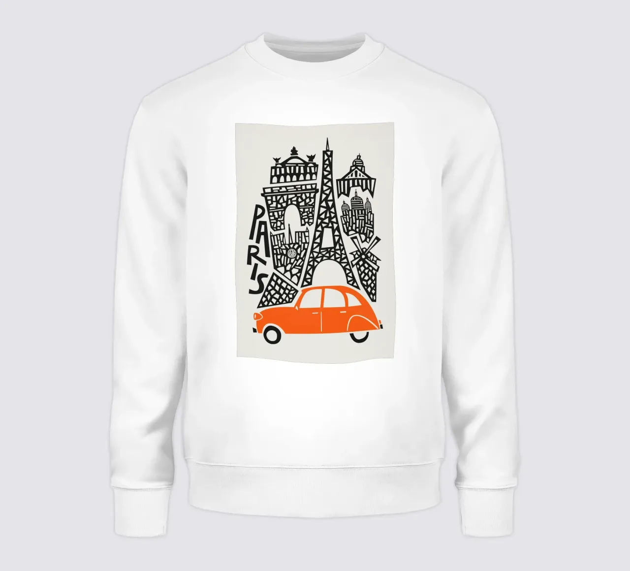 Paesaggio urbano di Parigi felpa da Fox & Velvet