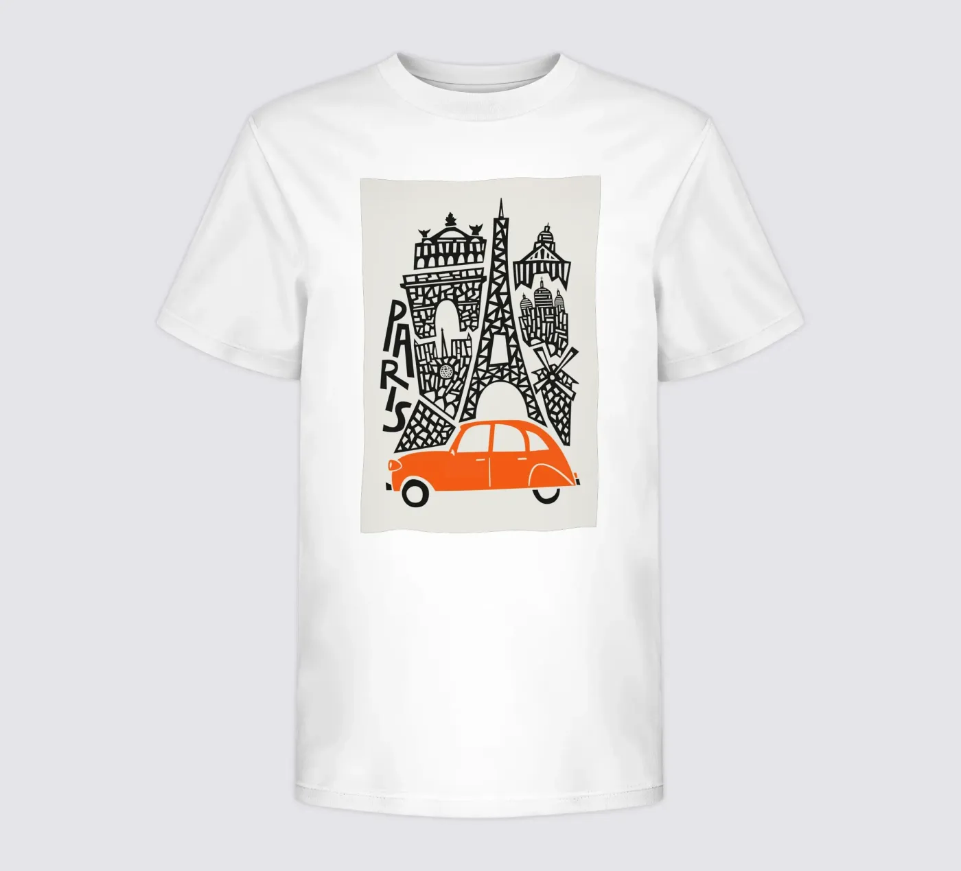 Paesaggio urbano di Parigi t-shirt bambini da Fox & Velvet