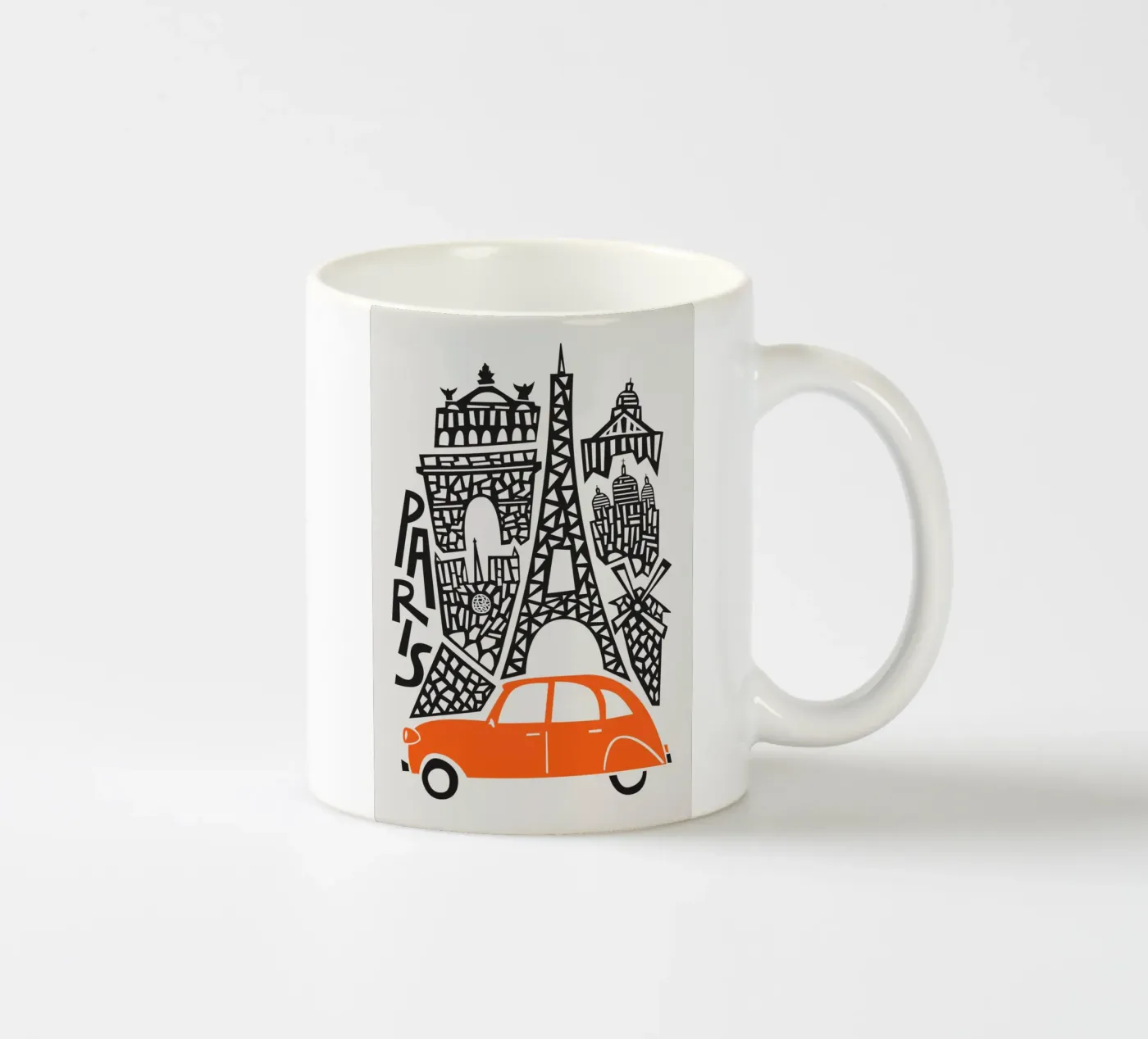 Paris Cityscape ceramic mug by Fox & Velvet