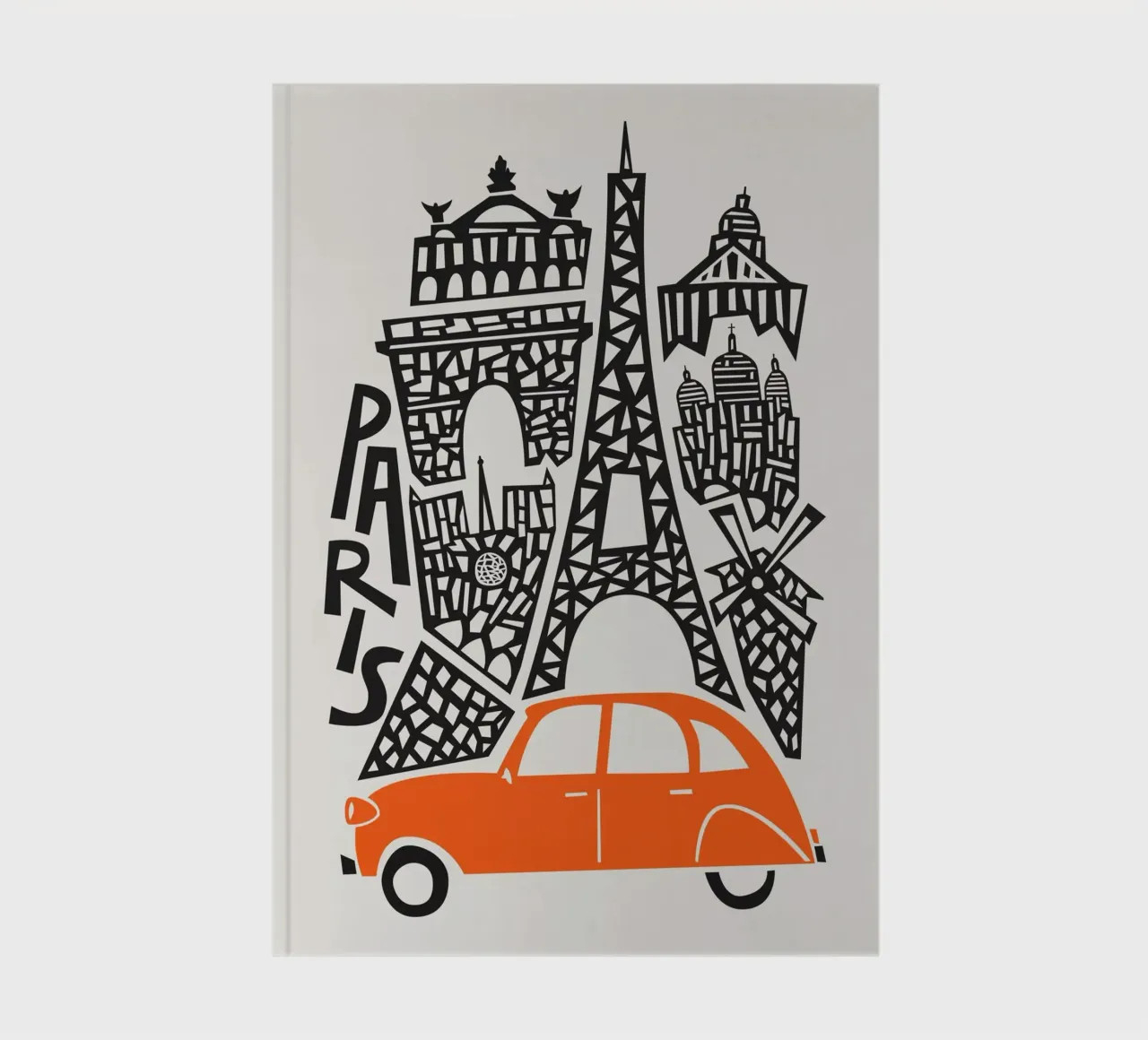 Paris Cityscape notebook by Fox & Velvet