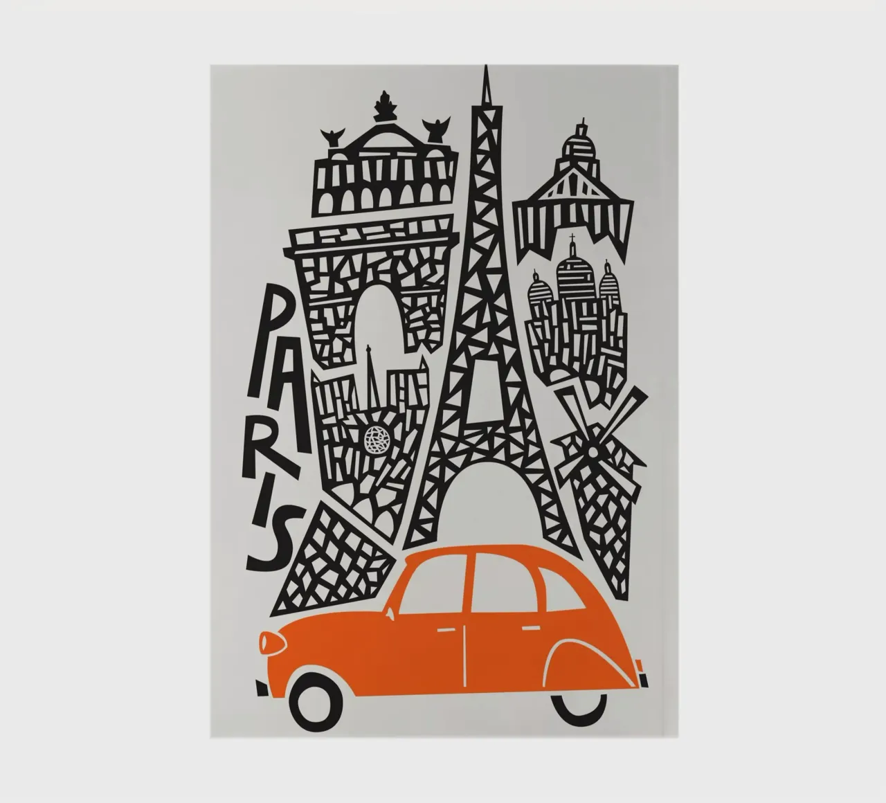 Paris Cityscape notebook by Fox & Velvet