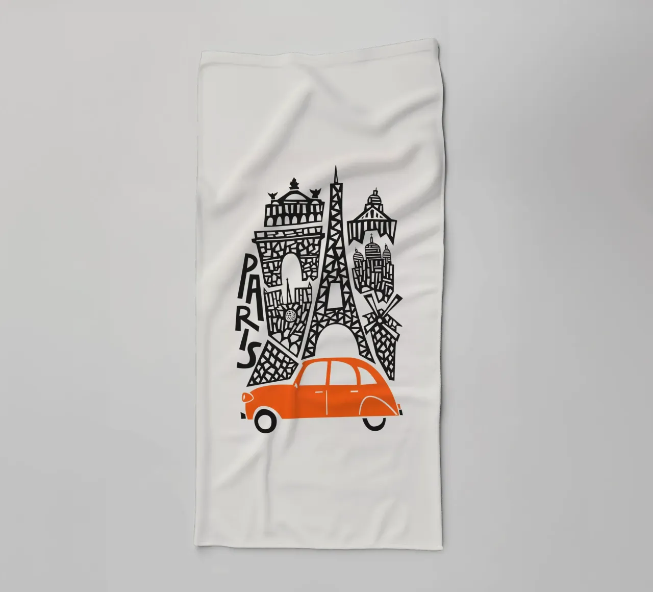 Paris Cityscape towel by Fox & Velvet