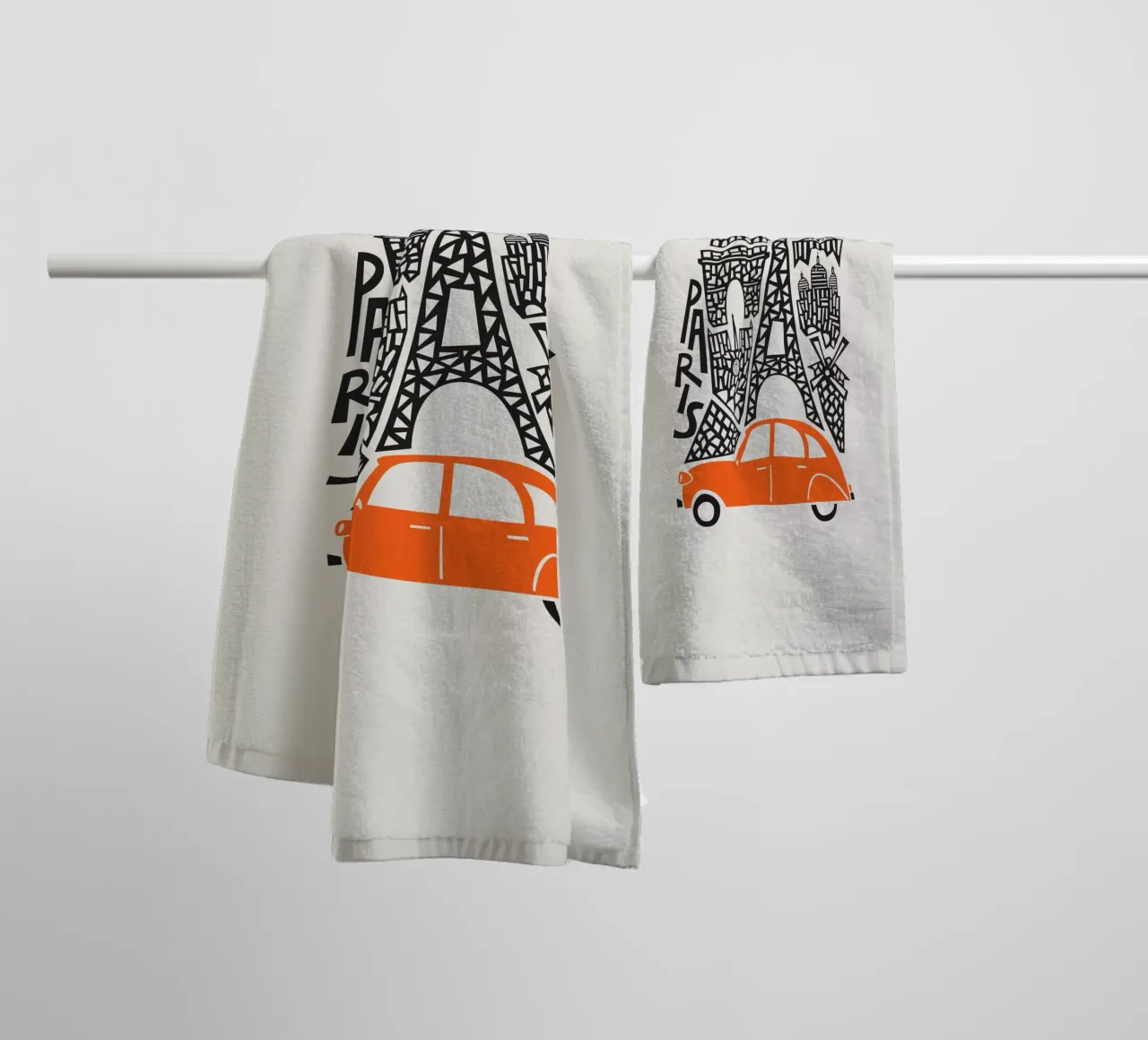 Paris Cityscape towel by Fox & Velvet
