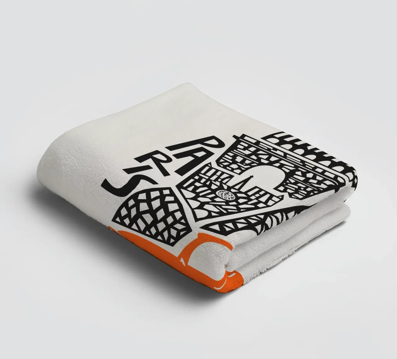 Paris Cityscape towel by Fox & Velvet