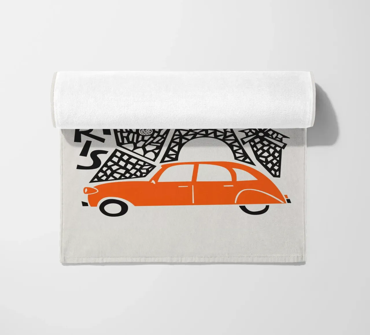 Paesaggio urbano di Parigi telo mare da Fox & Velvet