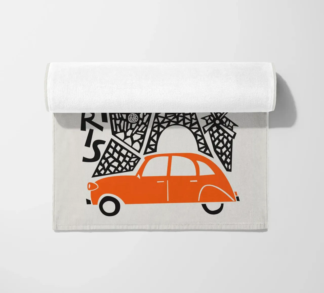 Paesaggio urbano di Parigi telo mare da Fox & Velvet