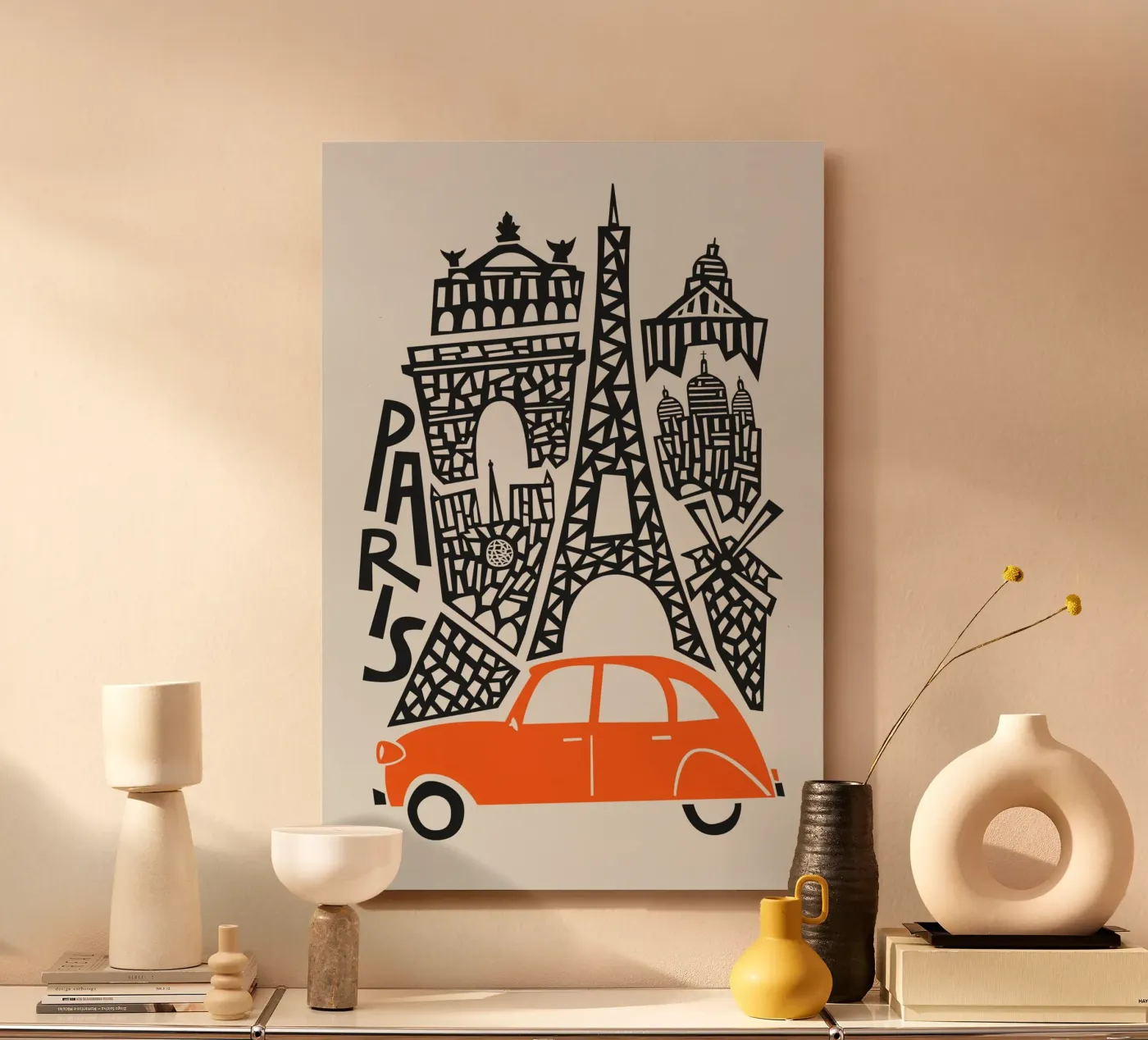 Paesaggio urbano di Parigi alluminio dibond da Fox & Velvet