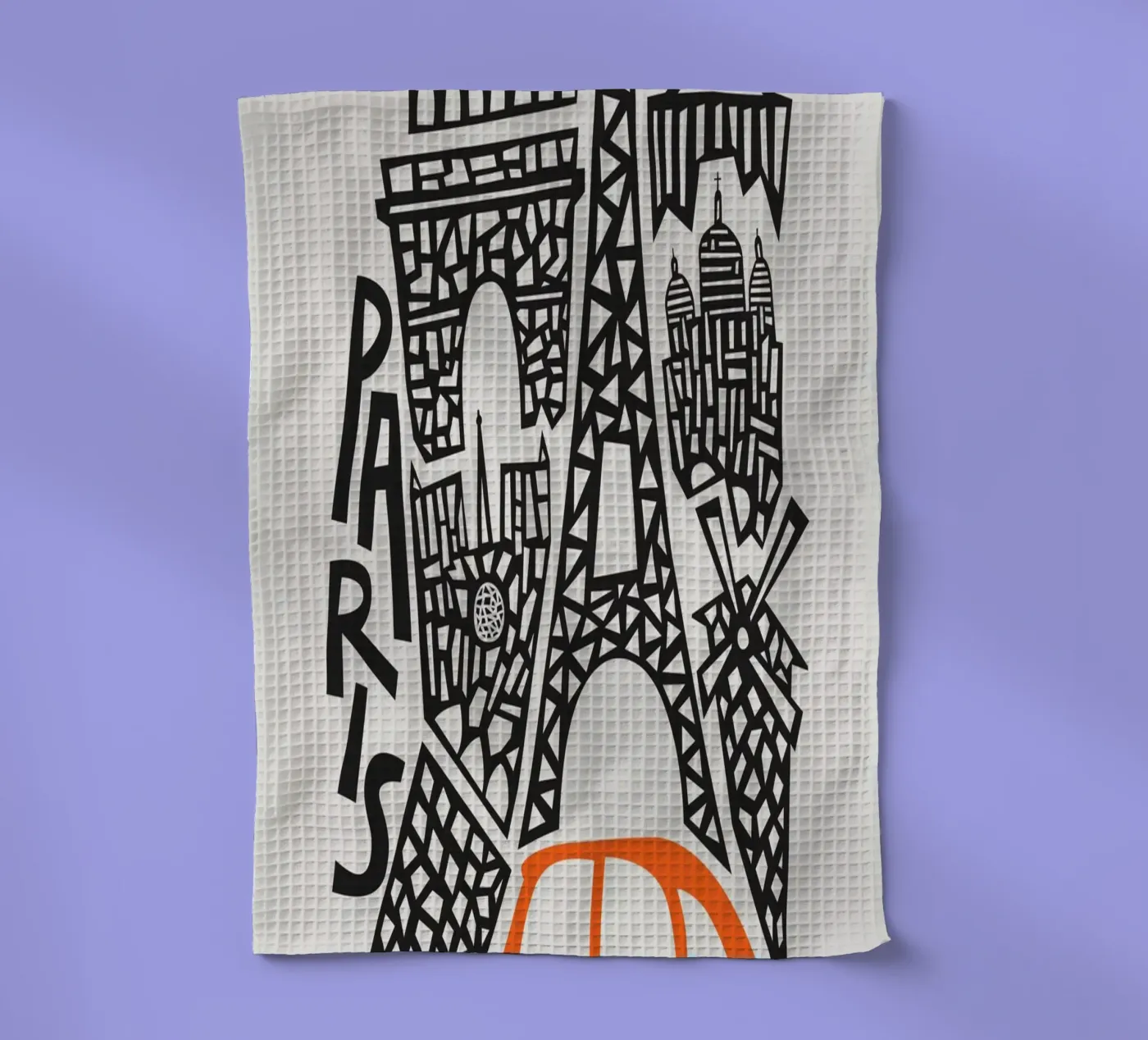 Paysage urbain de Paris torchon de Fox & Velvet