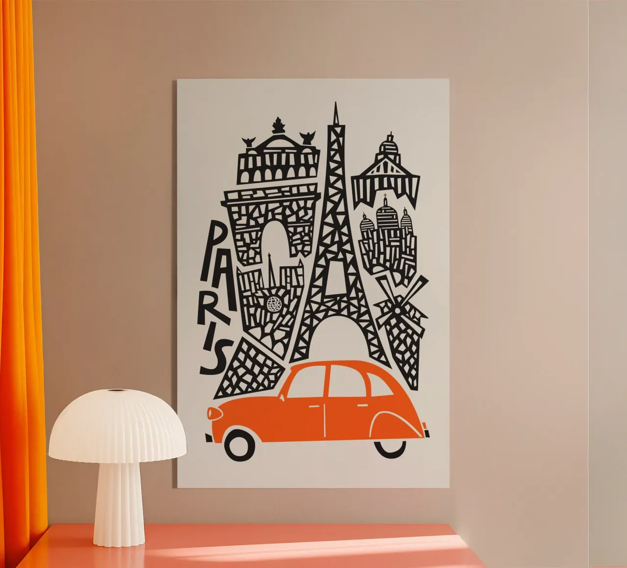 Stadtbild Paris Acryl-Glas von Fox & Velvet