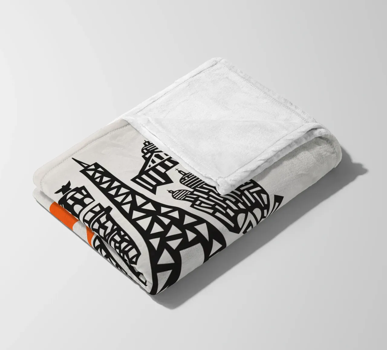 Paris Cityscape fleece blanket by Fox & Velvet