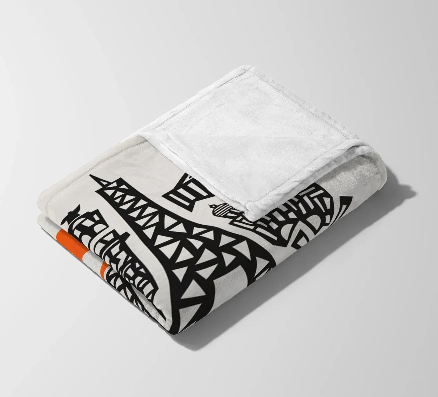 Paris Cityscape fleece blanket by Fox & Velvet