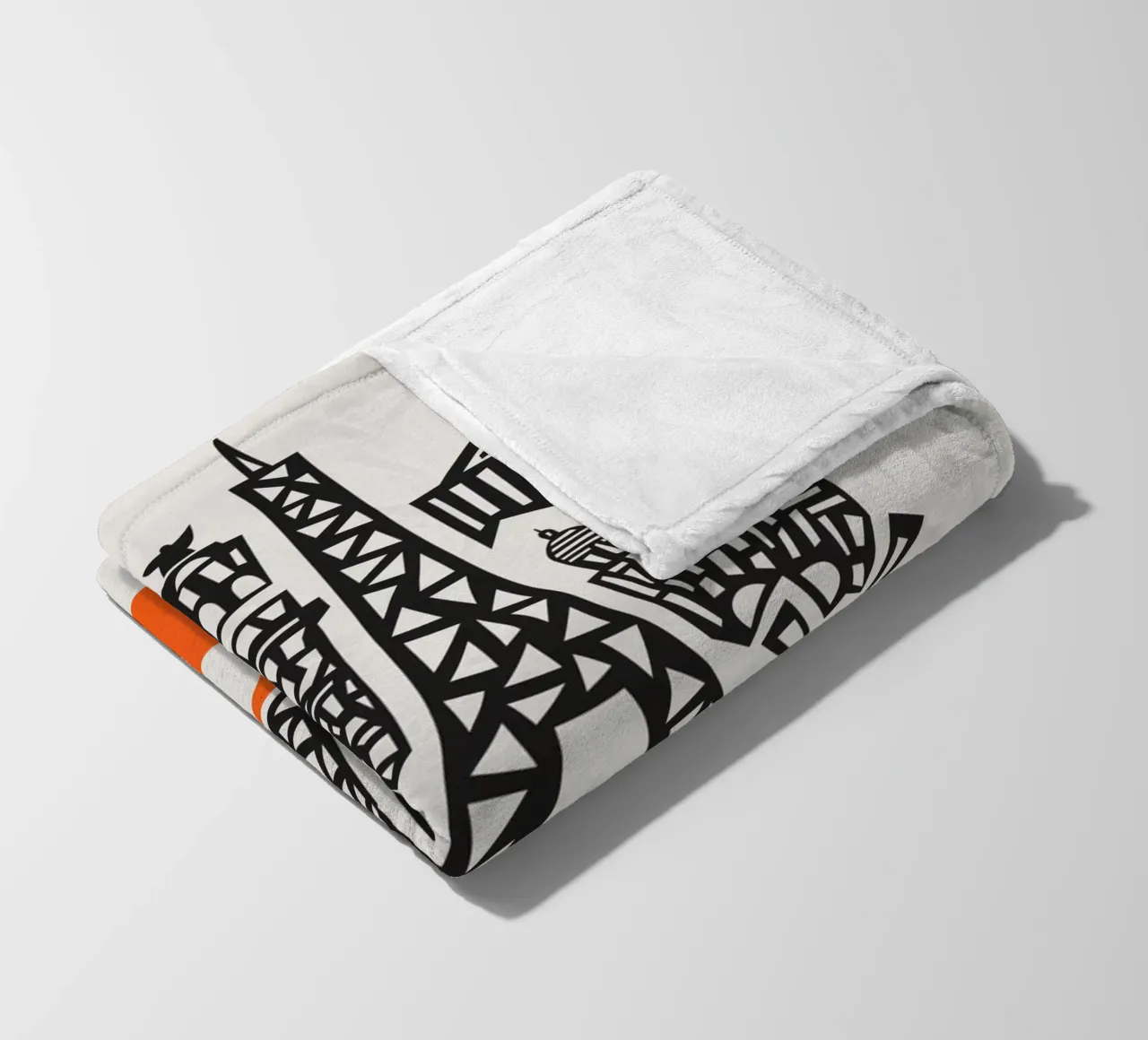 Paris Cityscape fleece blanket by Fox & Velvet