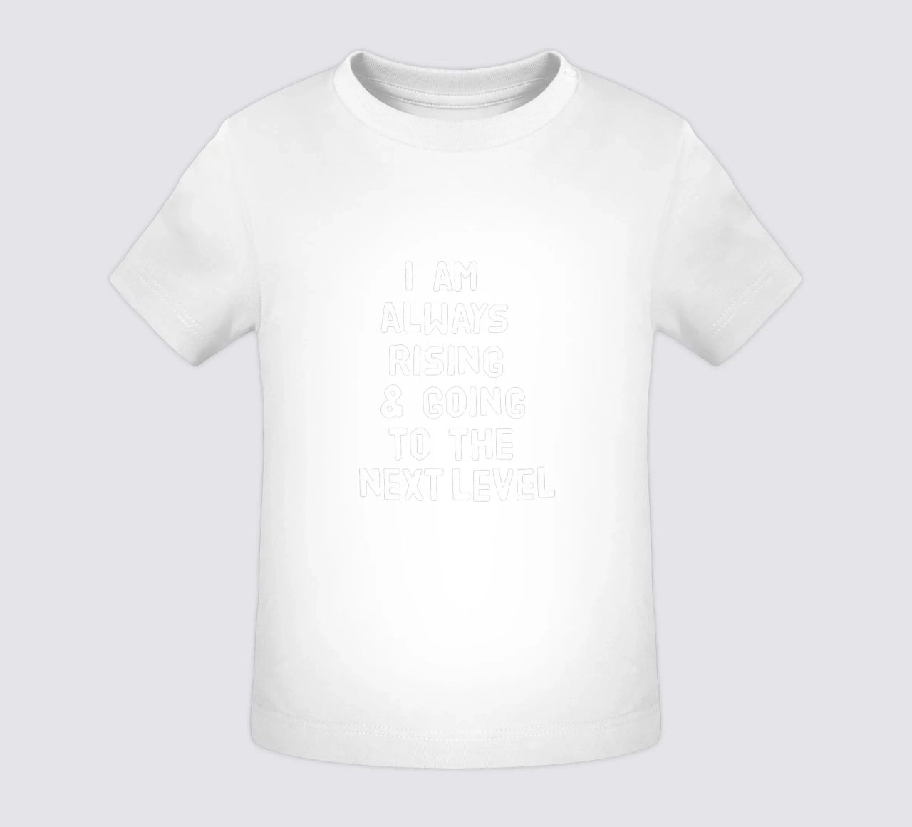 I am always rising and going to the next level maglietta neonato da happieeagle