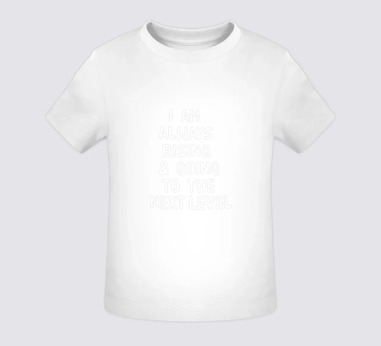 I am always rising and going to the next level maglietta neonato da happieeagle