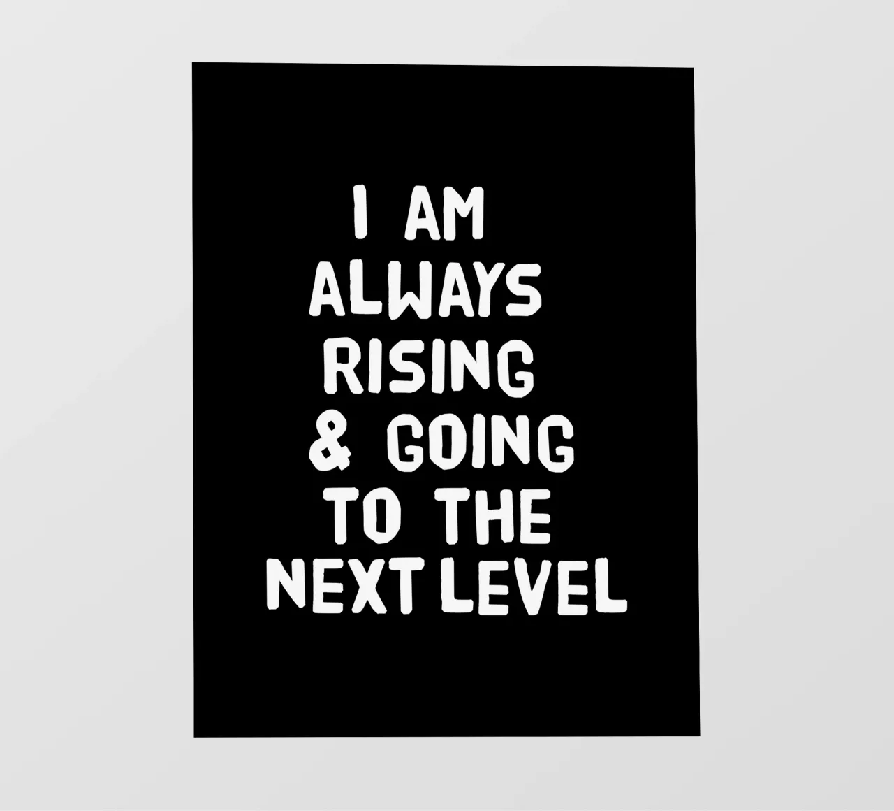I am always rising and going to the next level Backlit Folie von happieeagle