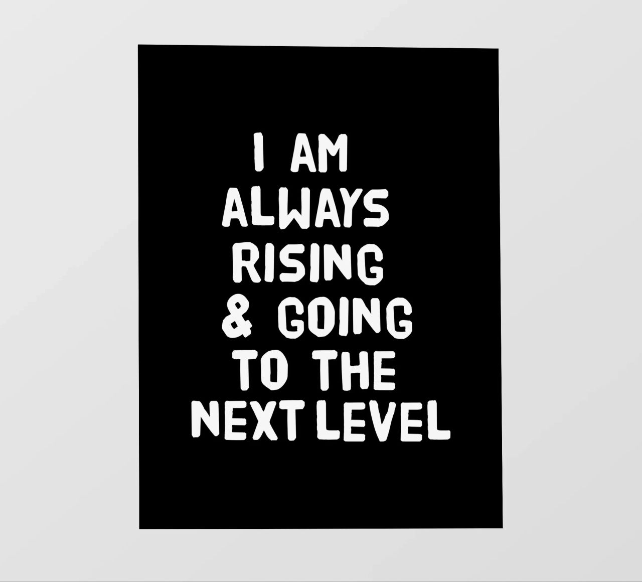 I am always rising and going to the next level telo in pvc da happieeagle