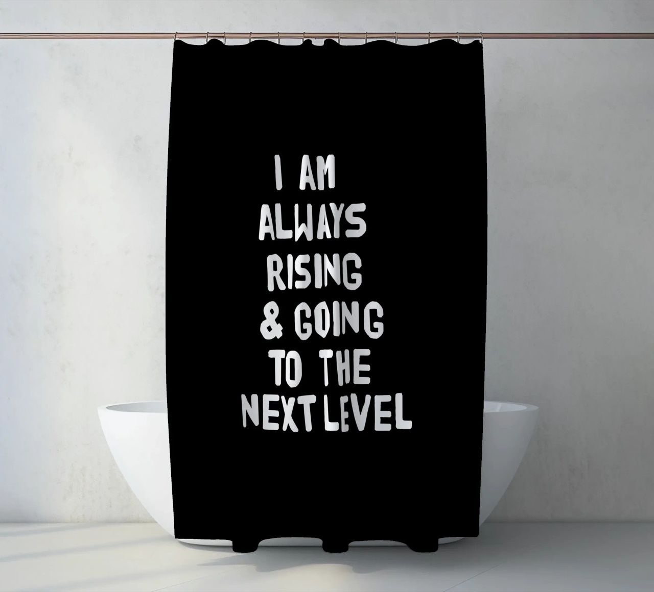 I am always rising and going to the next level tenda da doccia da happieeagle