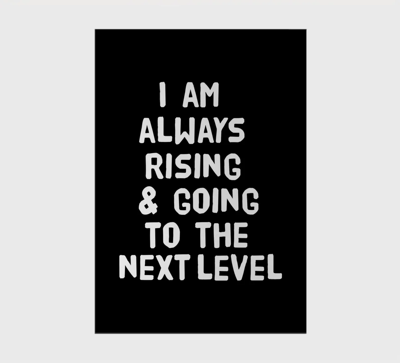 I am always rising and going to the next level notebook by happieeagle