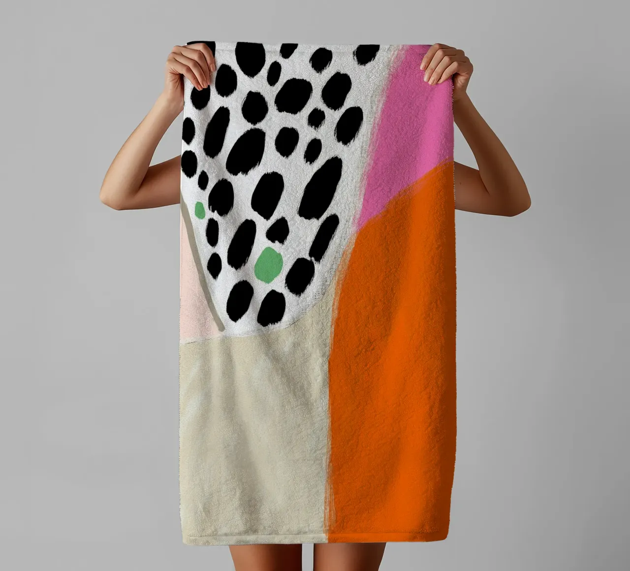 Positieve zomervibes badhanddoek van Carinaprint