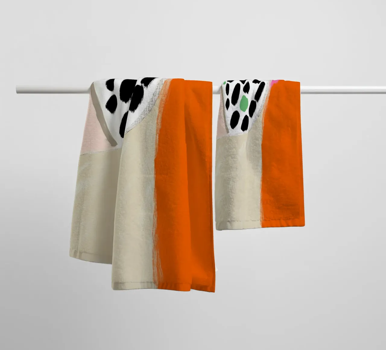 Positieve zomervibes badhanddoek van Carinaprint