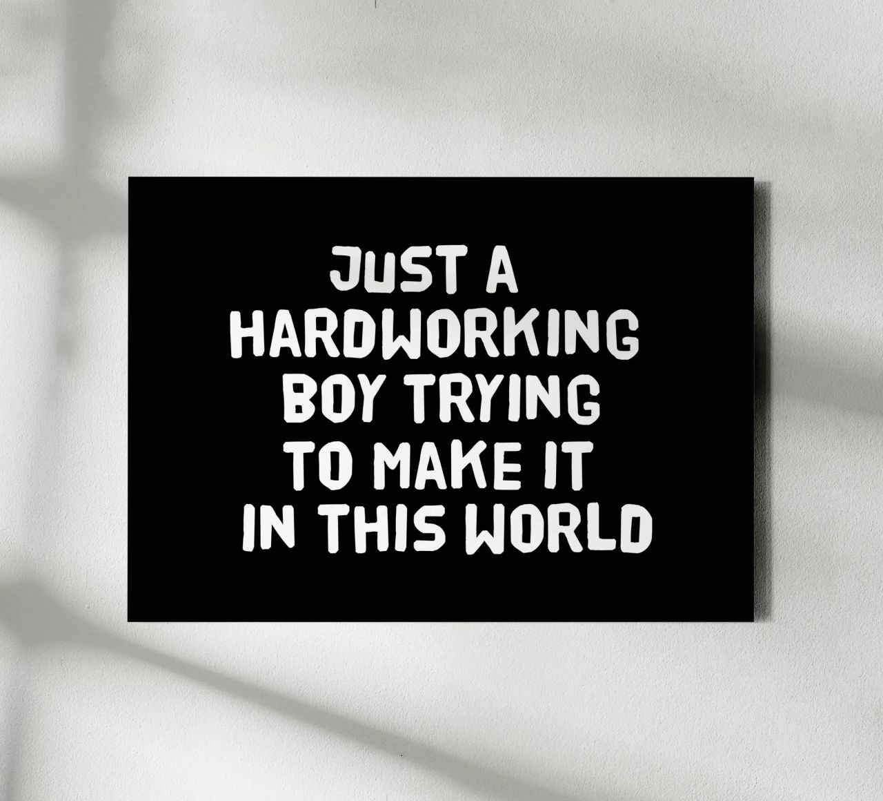 Just a hardworking boy trying to make it in this world canvas by happieeagle