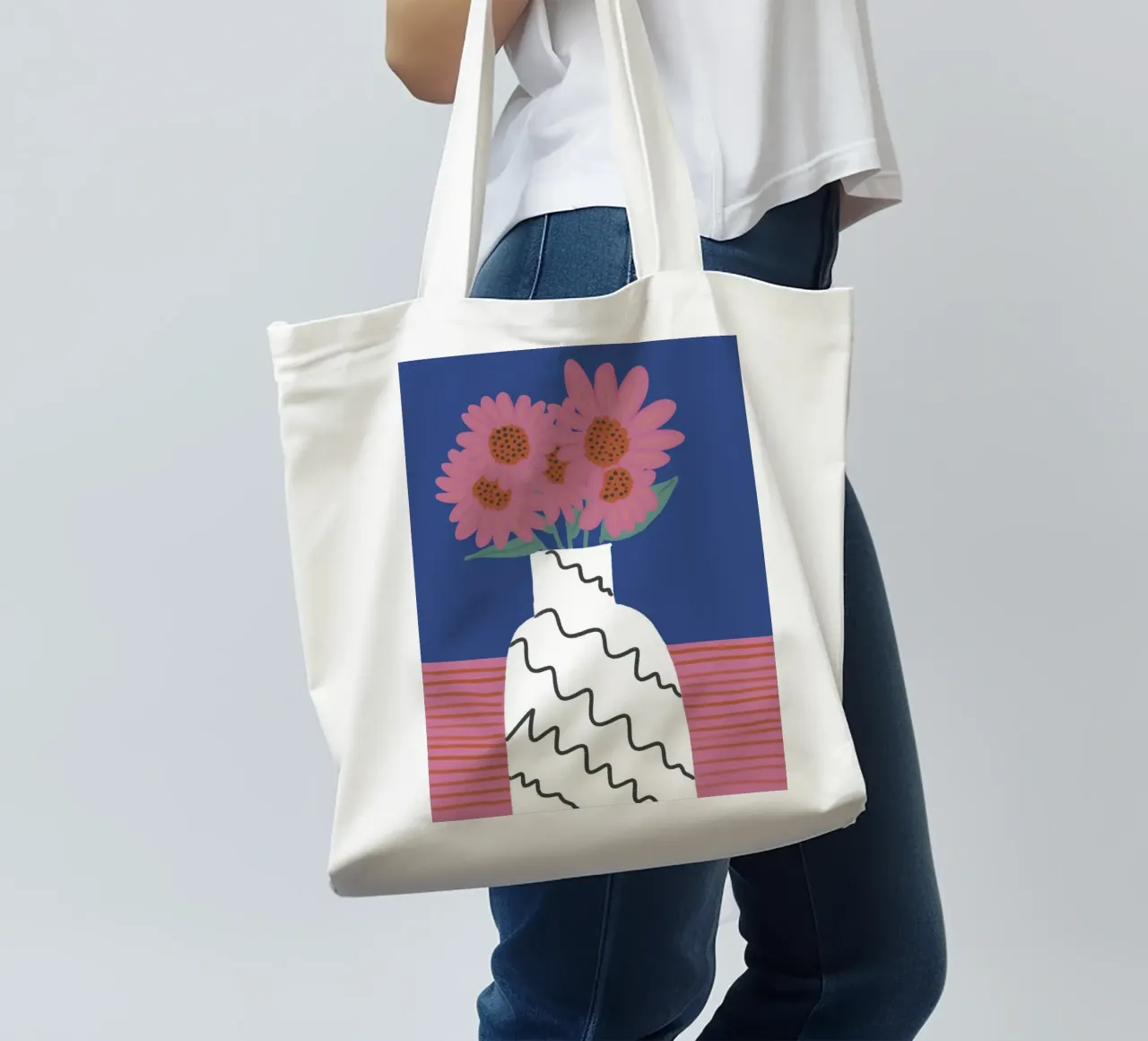 Vase Collection - Color Bloom borsa in juta da Studio Cinnamon
