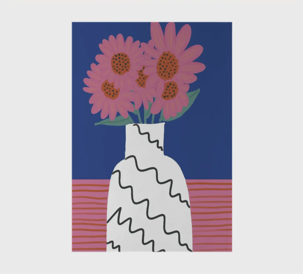 The Vase Collection - Color Bloom notebook by hej malu