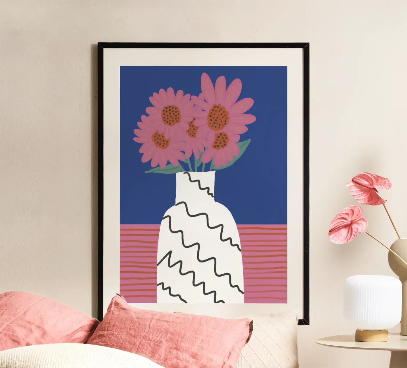 Vase Collection - Color Bloom poster by Studio Cinnamon