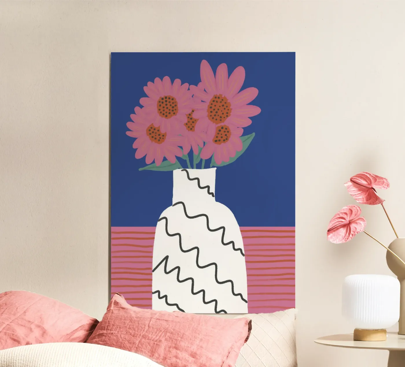 Vase Collection - Color Bloom poster by Studio Cinnamon
