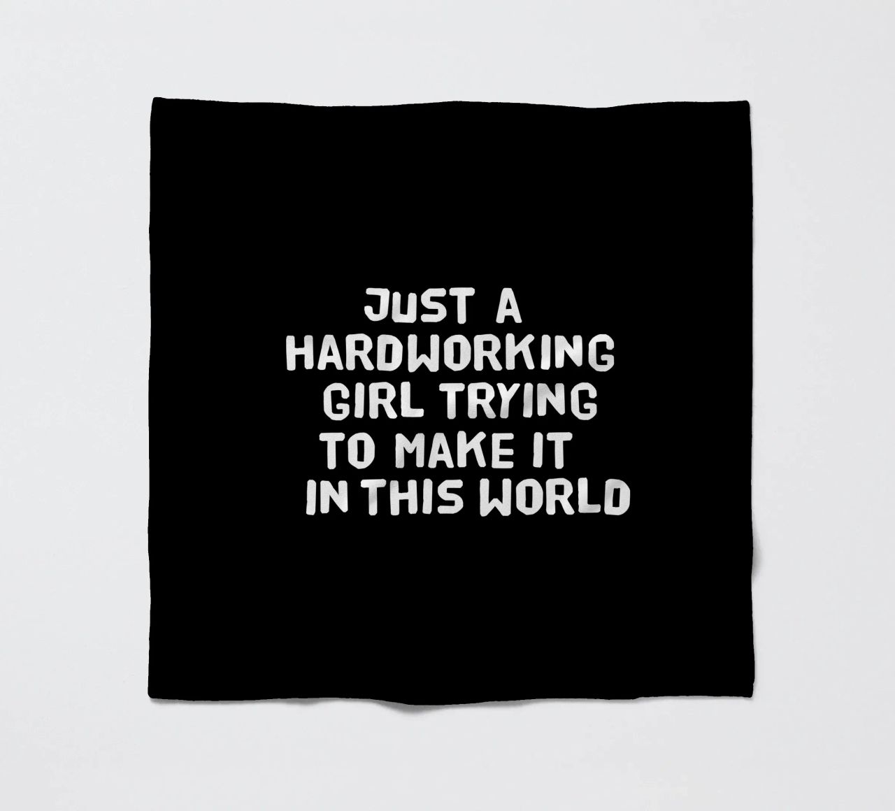 Just a hardworking girl trying to make it in this world coperta in pile da happieeagle
