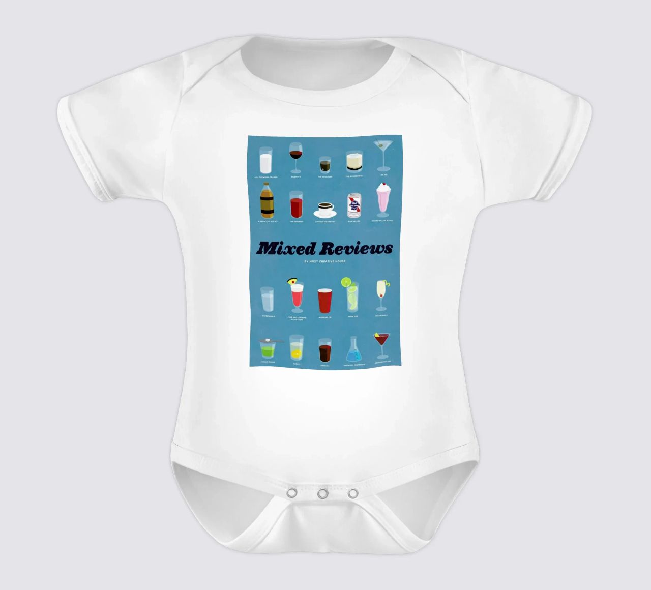 Mixed Reviews Kurzarm Babybody von Moxy Creative House