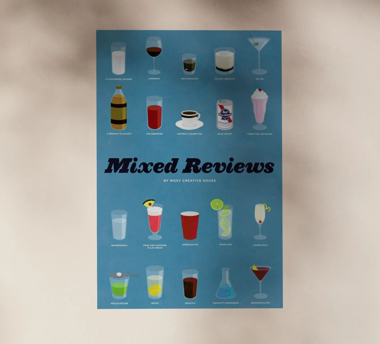 Mixed Reviews pellicola backlit da Moxy Creative House