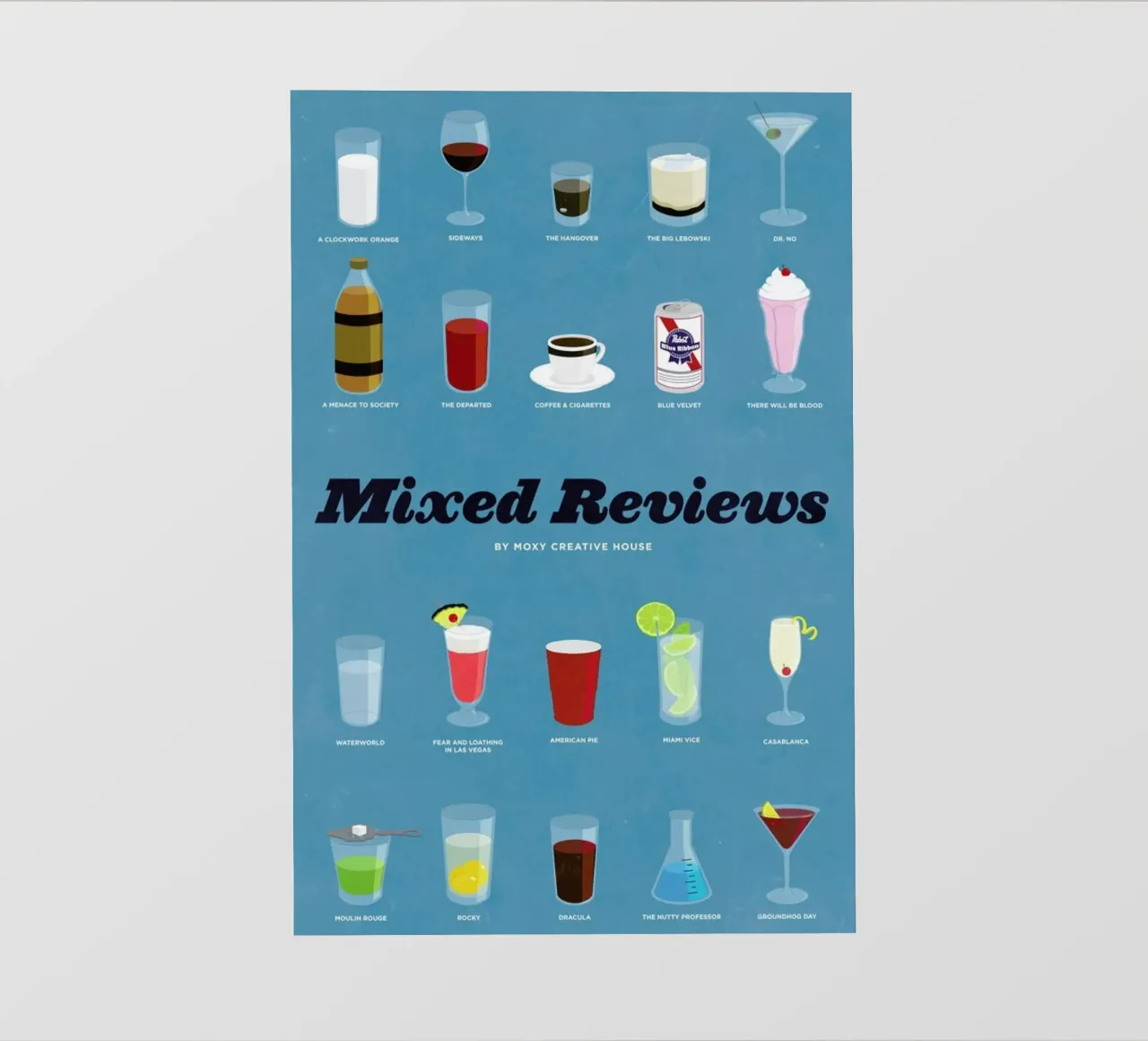 Mixed Reviews pellicola backlit da Moxy Creative House