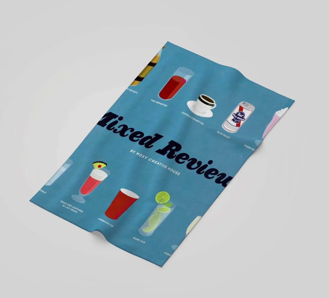 Mixed Reviews beach towel by Moxy Creative House
