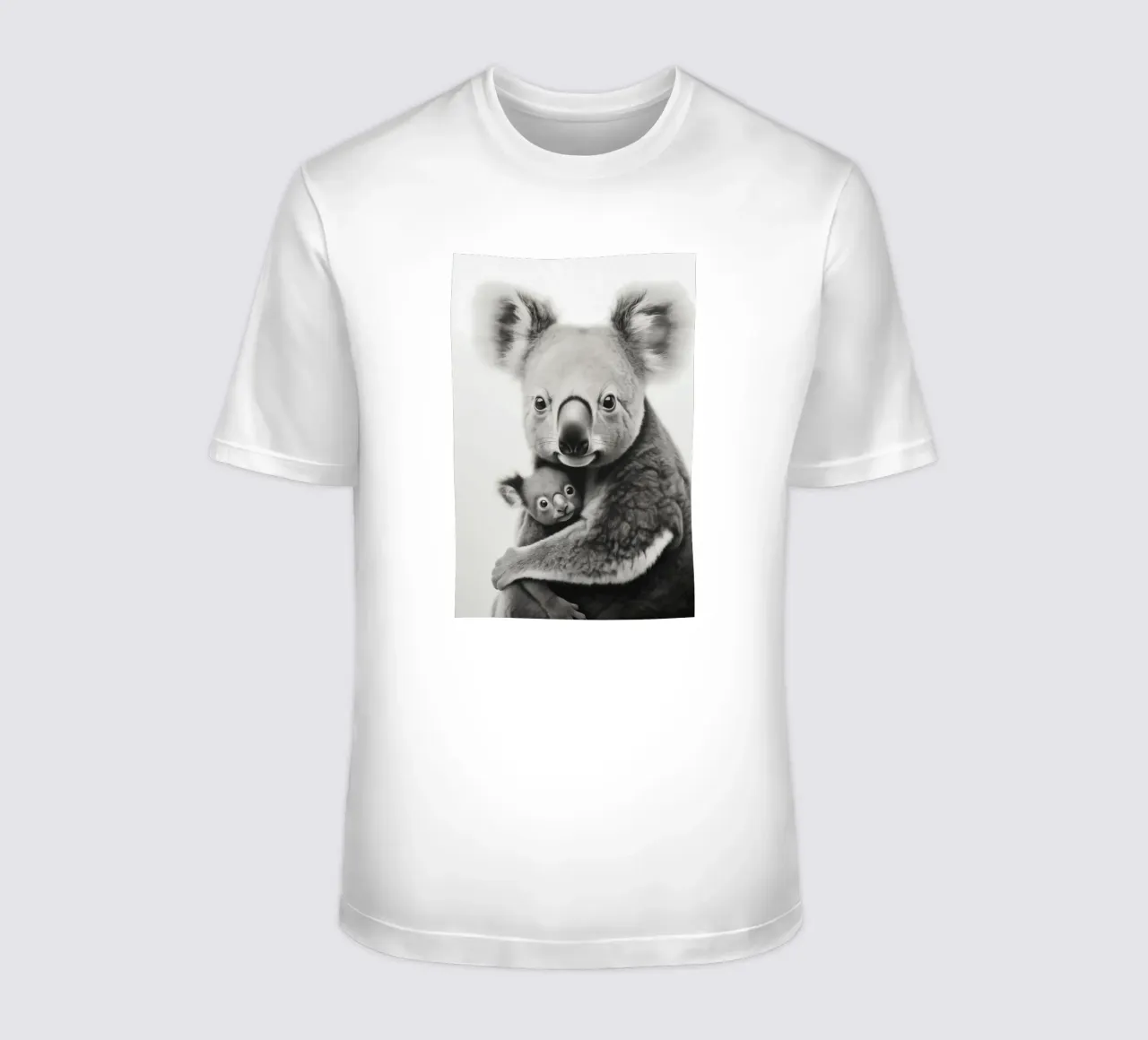 Un simpatico abbraccio tra koala t-shirt da Carinaprint