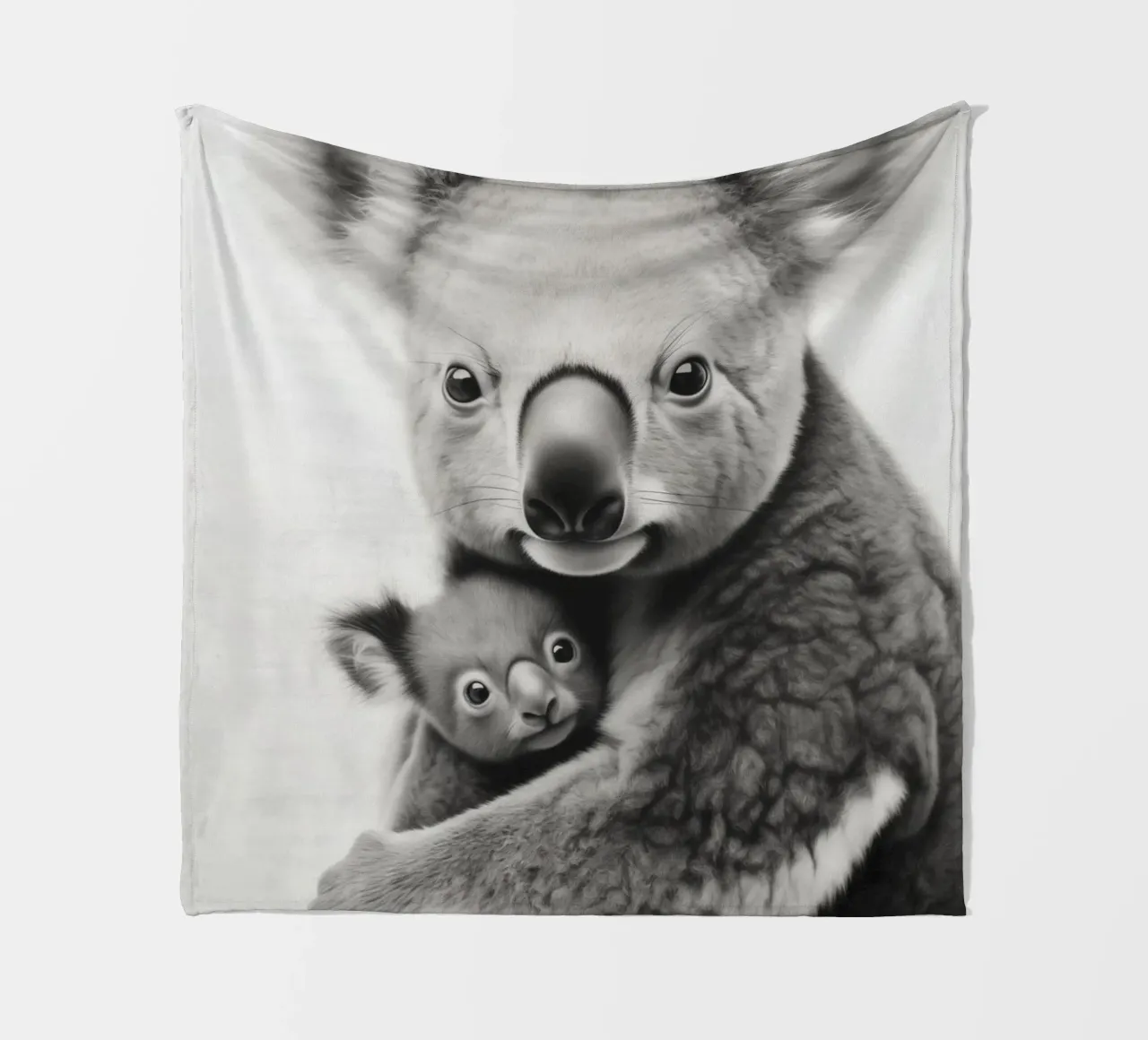 Un simpatico abbraccio tra koala coperta in pile da Carinaprint