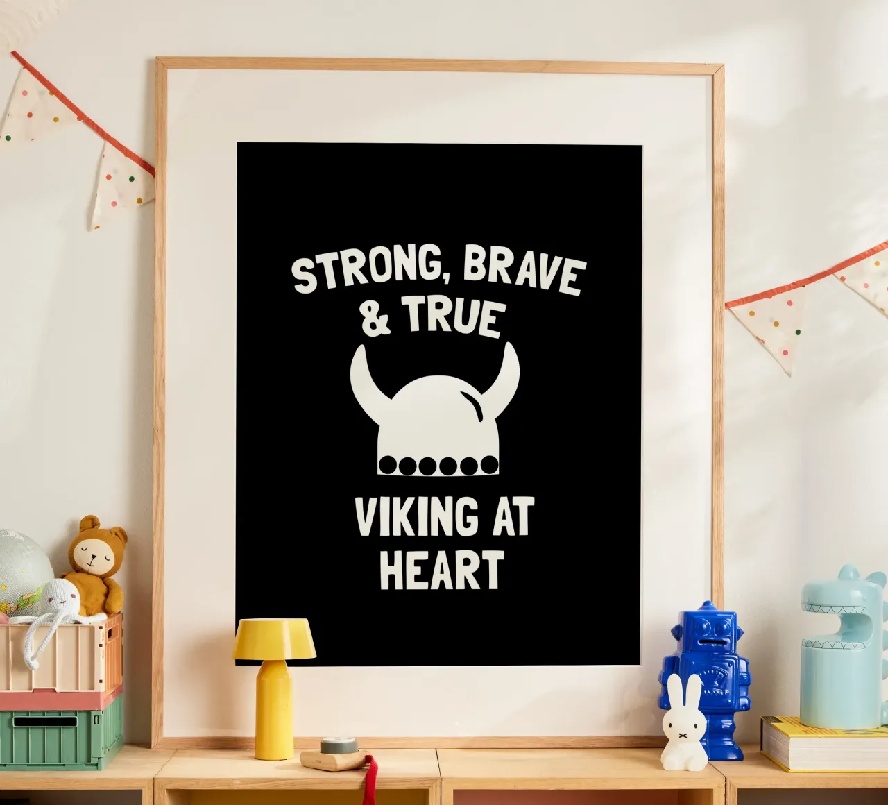 Strong, brave and true viking at heart carta hahnemühle da happieeagle