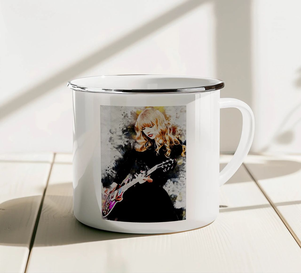 Arte di Taylor Swift tazza in smalto da neonartroom