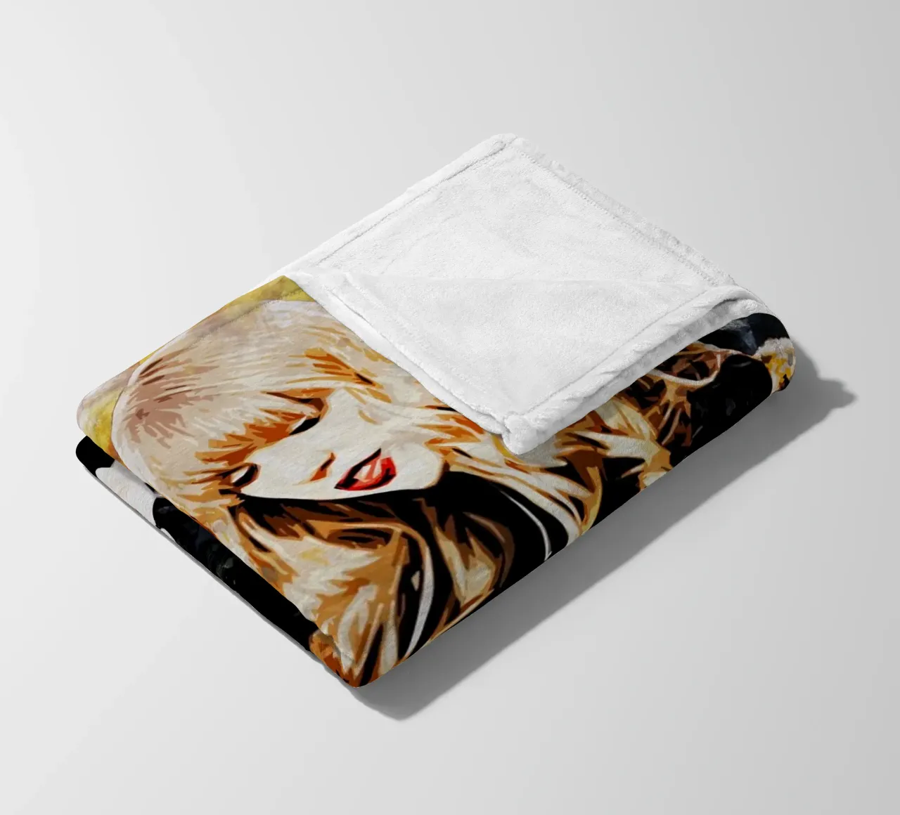 Art of Taylor Swift fleece blanket by neonartroom