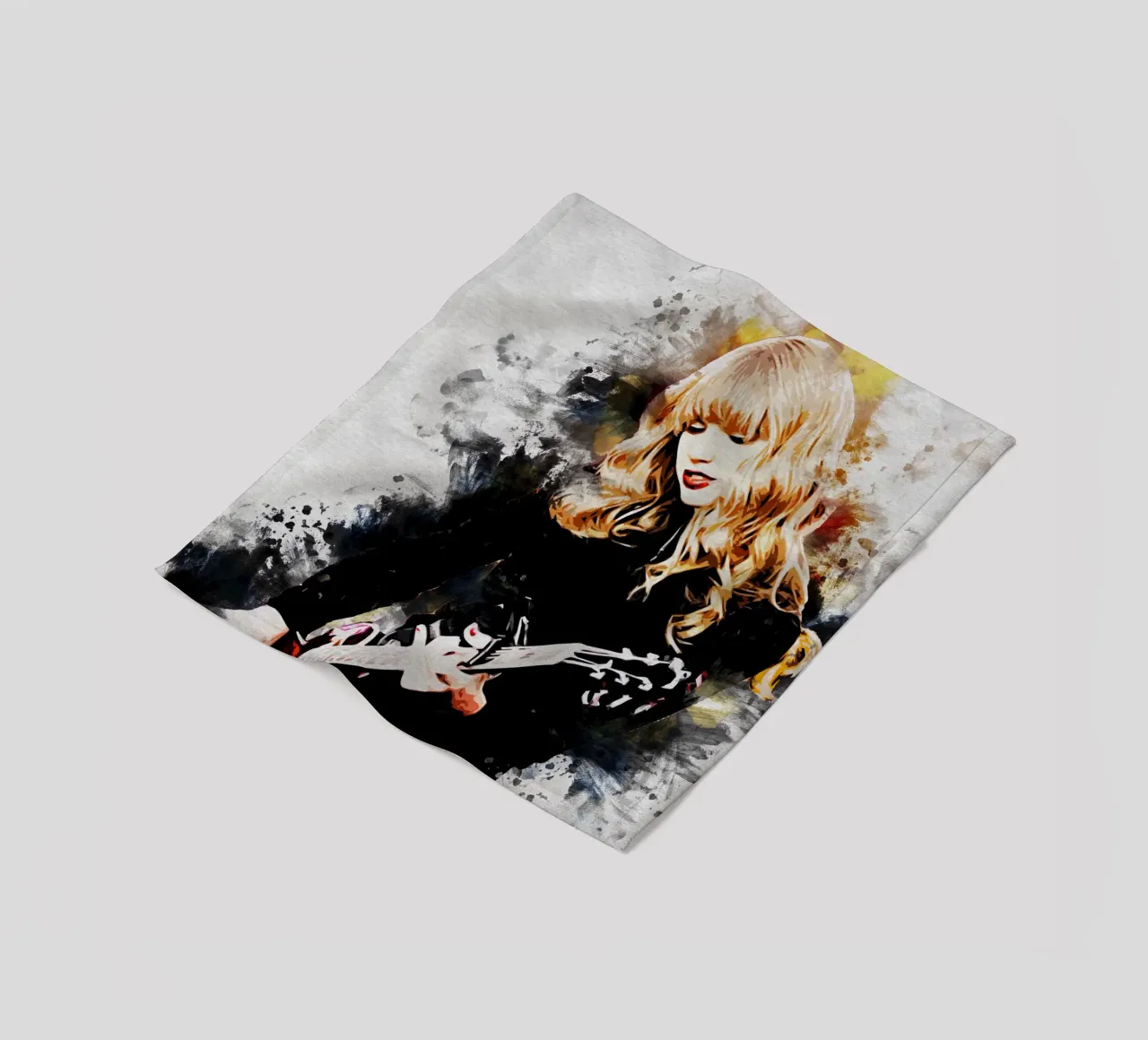 Art of Taylor Swift fleece blanket by neonartroom