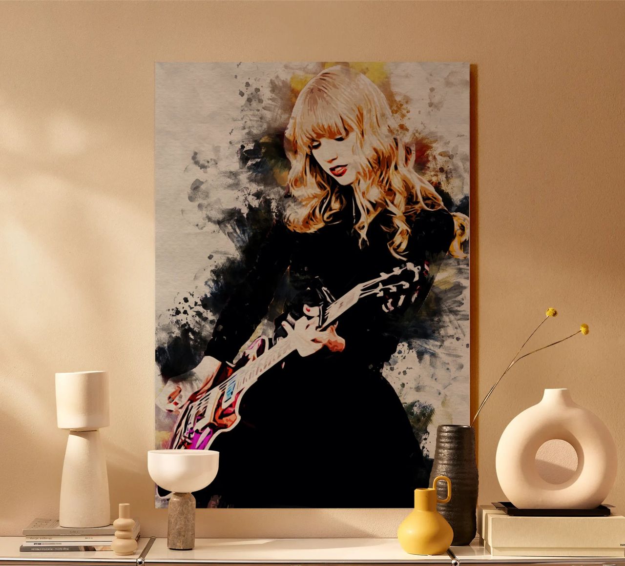 Arte di Taylor Swift alluminio dibond da neonartroom