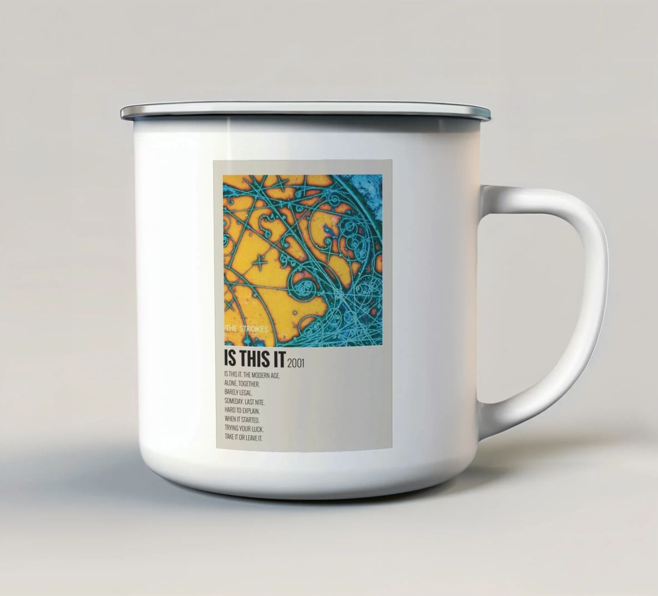 IS THIS IT 2001 tazza in smalto da SoundStudio