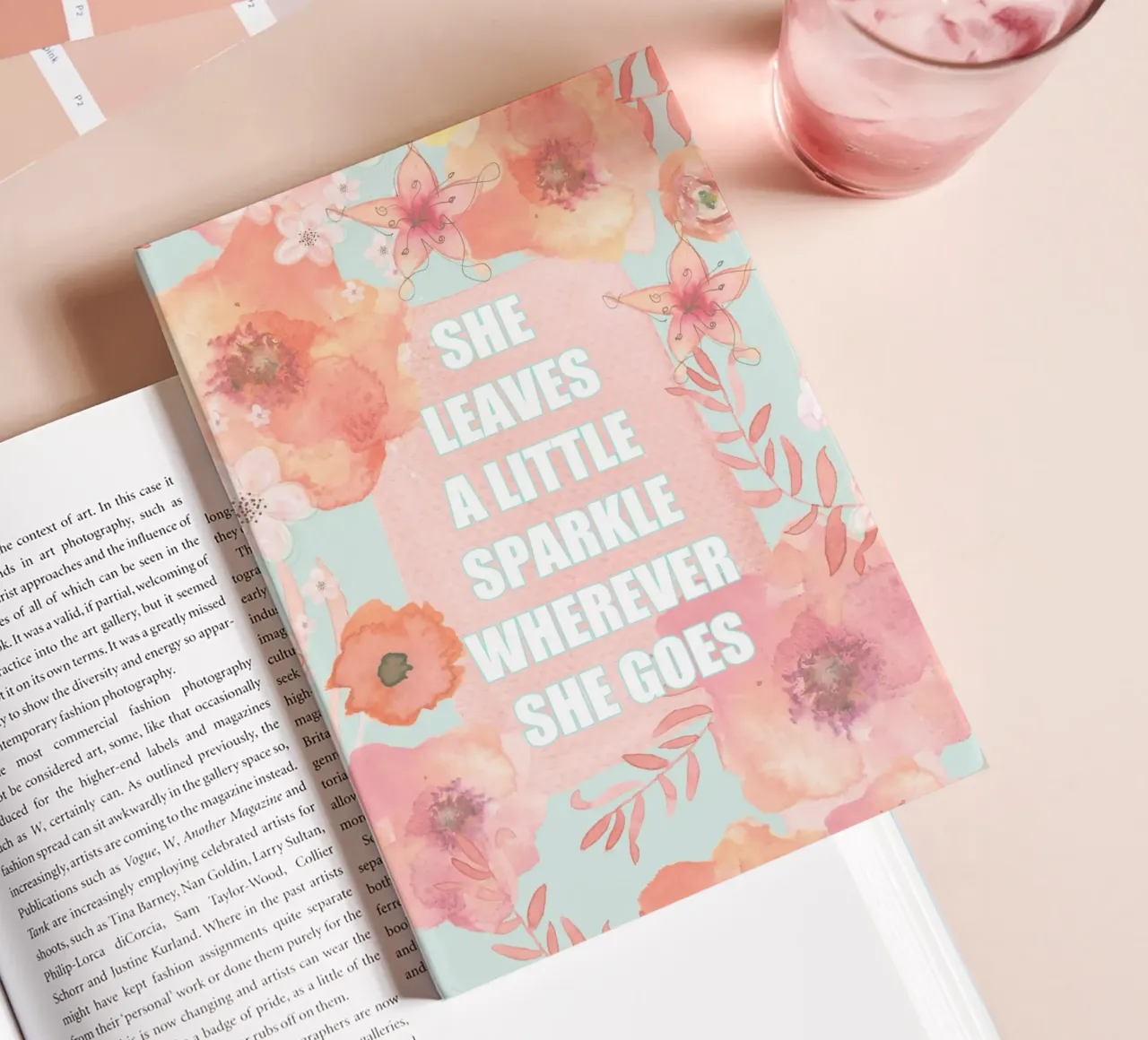 She Leaves A Little Sparkle notebook by Monika Strigel