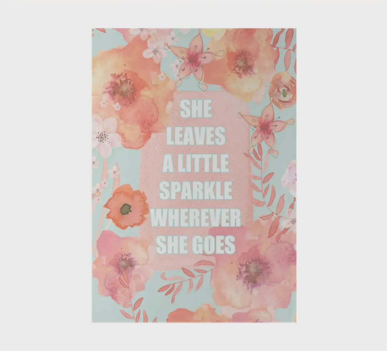 She Leaves A Little Sparkle notebook by Monika Strigel