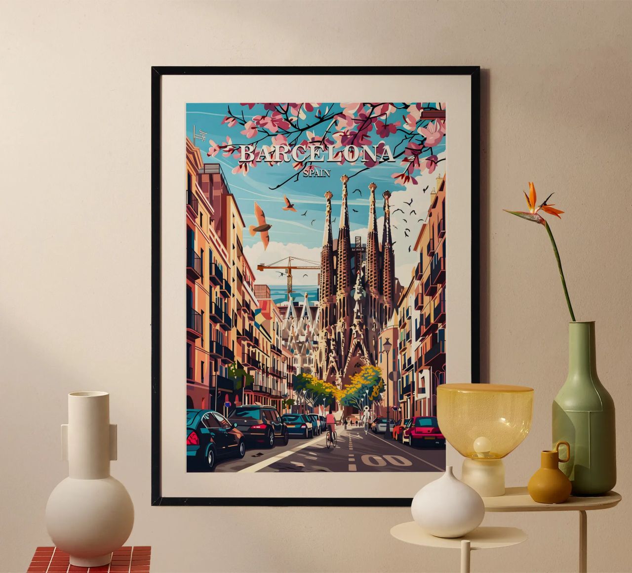 Barcelona Spain poster by Travelstudio